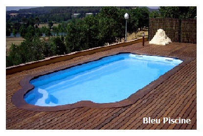 coque piscine bleu